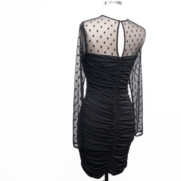Halston. Hilary Dress in Jersey Mesh. - Picture 11 of 15